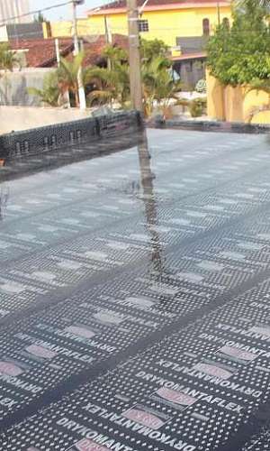 Impermeabilização de laje com manta Impermeabilização de laje com manta