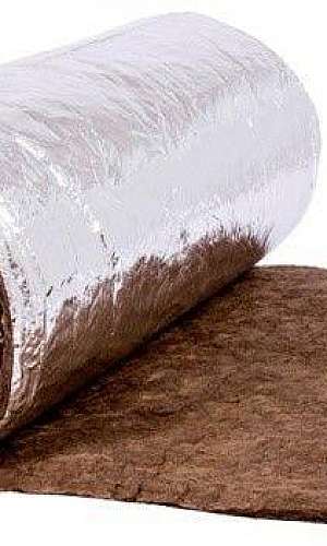 Manta lã de rocha aluminizada Manta lã de rocha aluminizada